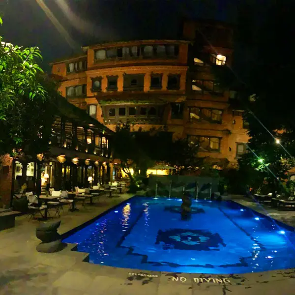 Night View Of Dwarika S Hotel