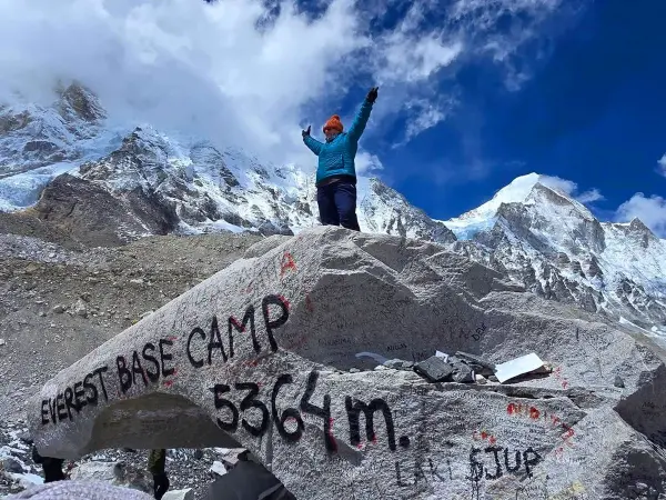 At Everest Base Camp