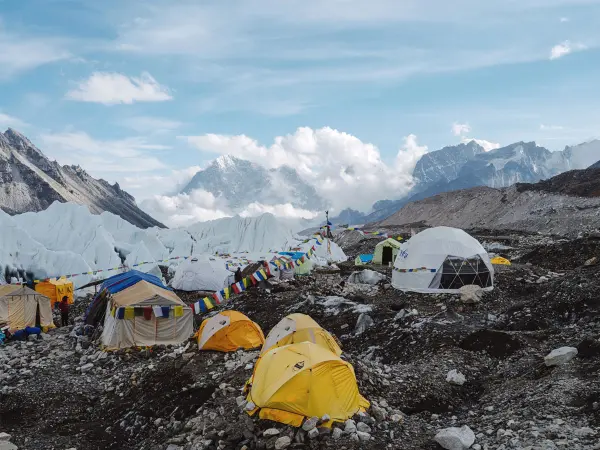 Everest Base Camp During Ex