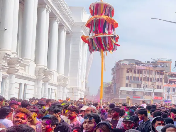Holi At Kathamndu Durbarsqu