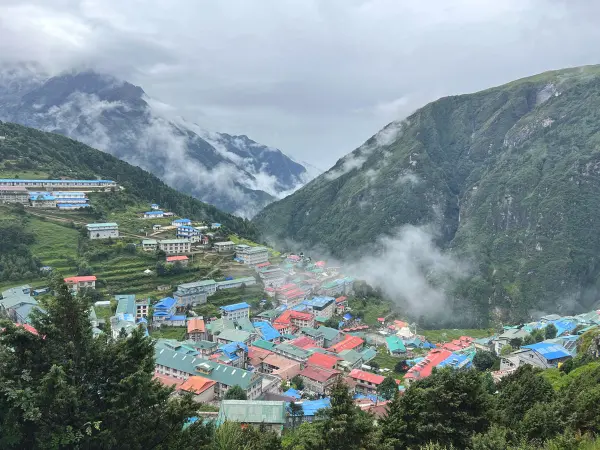 Namche Bazaar During Monsoo