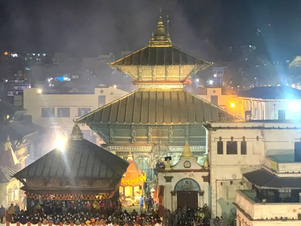 Night View Of Pashupatinath