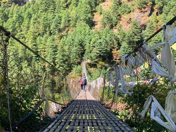 Suspension Bridge During Trek